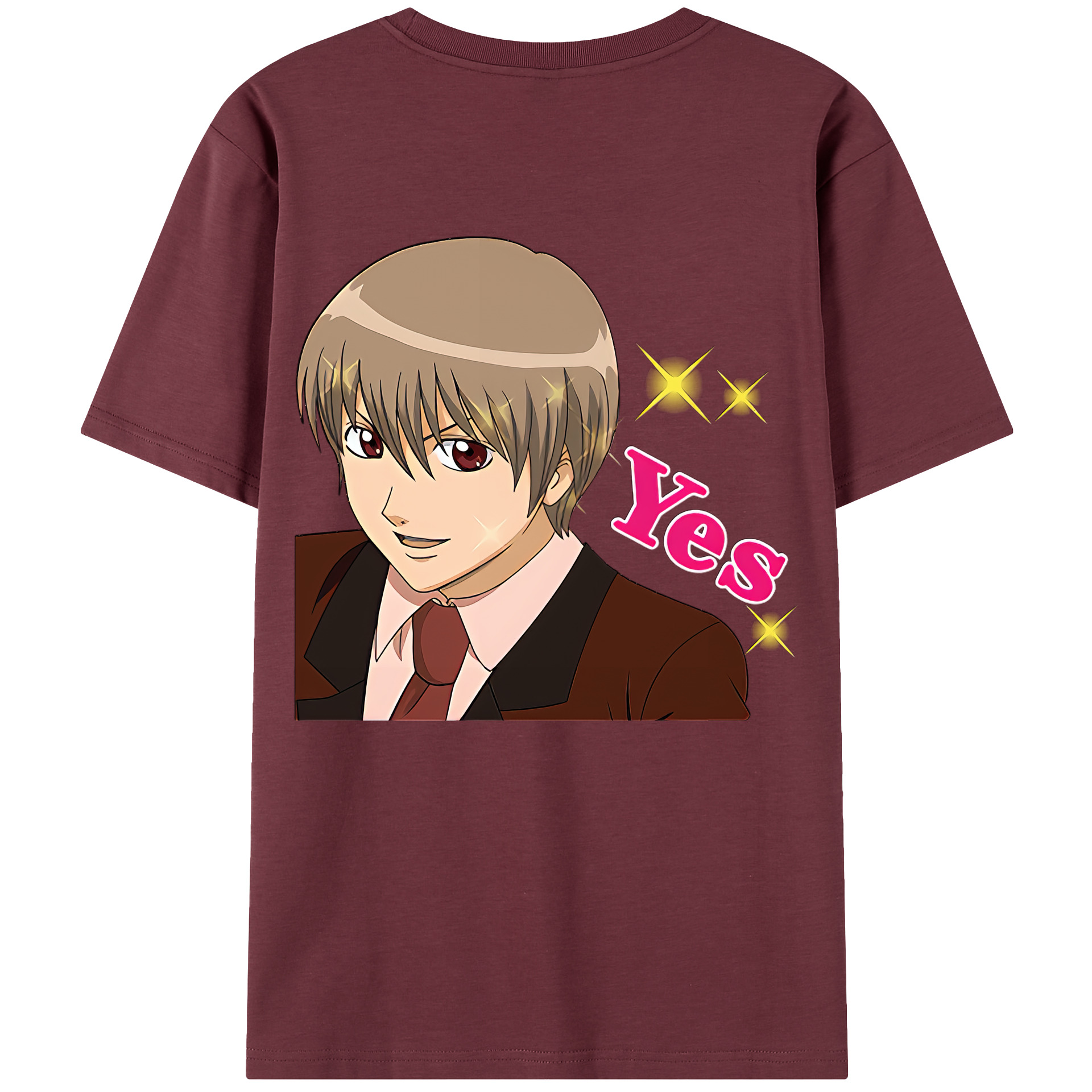 （画像用） ぎんたま 坂田銀時（さかたぎんとき） 神楽 志村新八（しむら しんぱち） GINTAMA Sakata Gintoki Kagura Shimura Shinpachi 綿100％半袖Tシャツ（背面プリント）